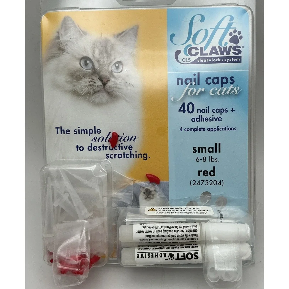 Soft Claws, Nail Caps for Cats-40 in Box NEW